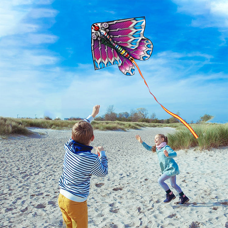Kite for Kids Age 4-8 8-12, Large Kite for Boys Adults Easy to Fly & Assemble, Beach Kites with 328ft Kite String,Perfect for Beach Trip Park Family Activities Outdoor Games-Red Snake