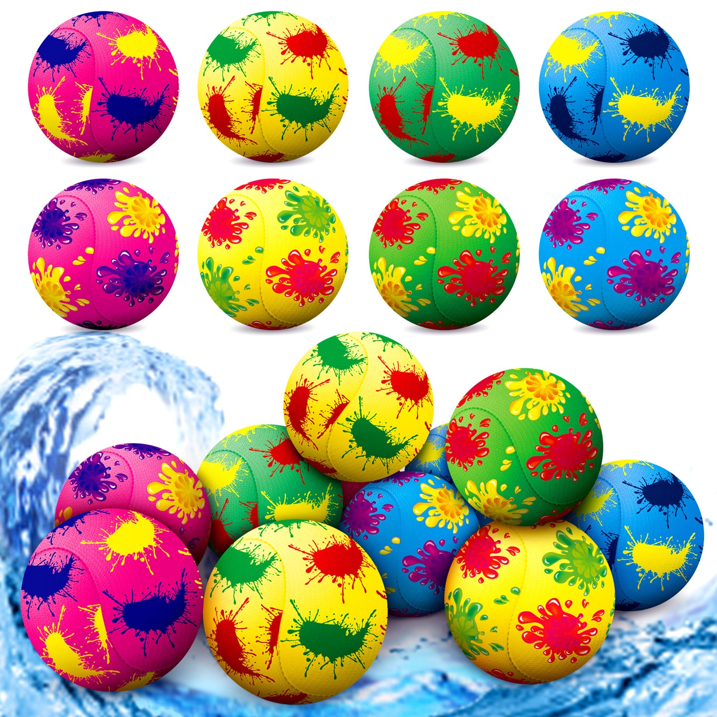 Reusable Water Balls, Reusable Water Balloons for Outdoor Toys and Games, Water Toys for Kids and Adults Boys and Girls - Summer Toys Ball for Pool and Backyard Fun