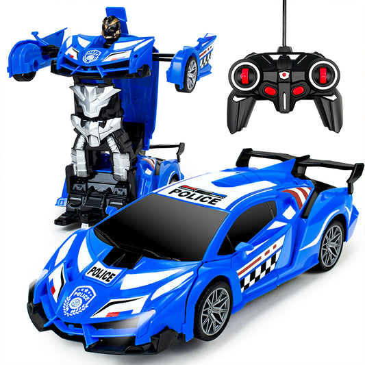 Remote Control Car Transform Car Robot Toy for Kids,1:18 Scale High Speed RC Cars Racing Car with 360°Rotating for Boys 3 4 5 6 7 8 9 Years Old Birthday-Blue