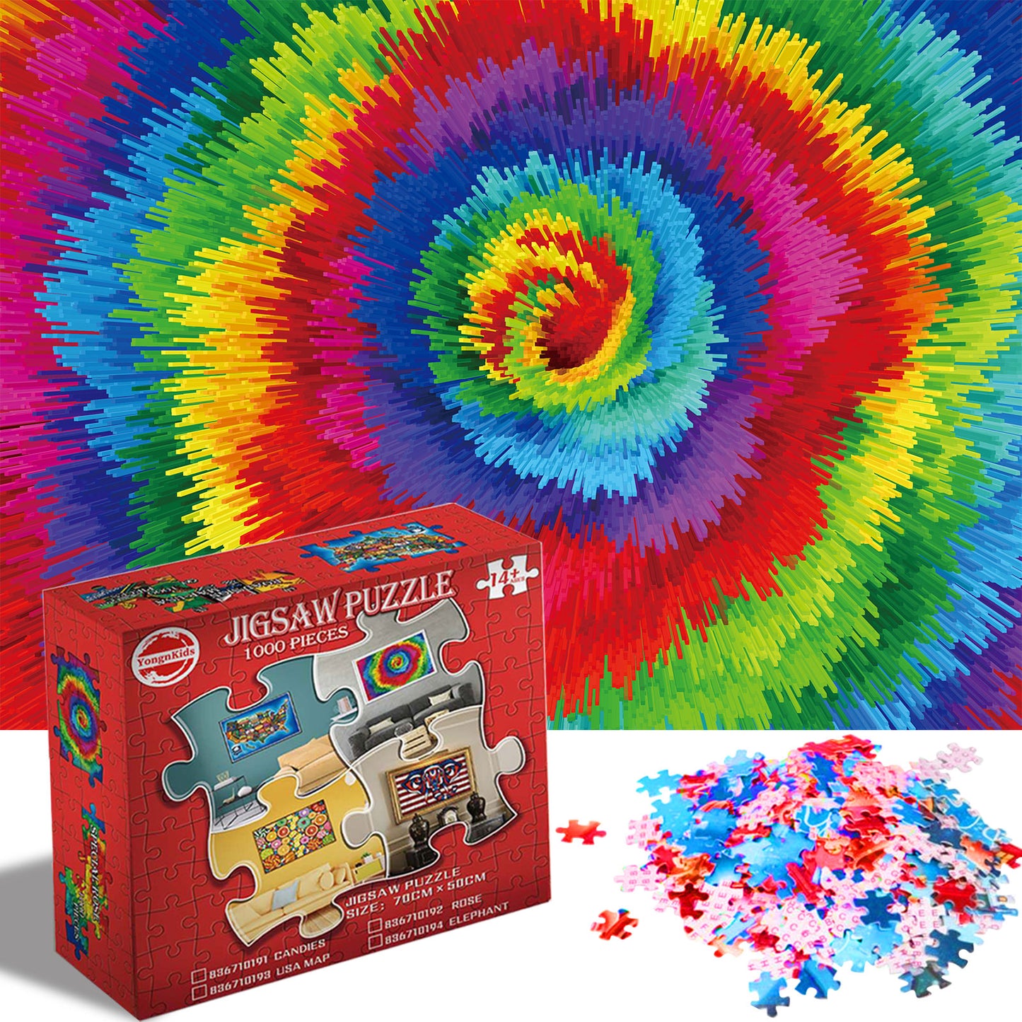 "Puzzles for Adults 1000 Piece, Jigsaw Puzzles 1000 Pieces for Adults Kids, Puzzle 1000 Pieces - Educational Toys & Challenging Family Activity Fun Games "