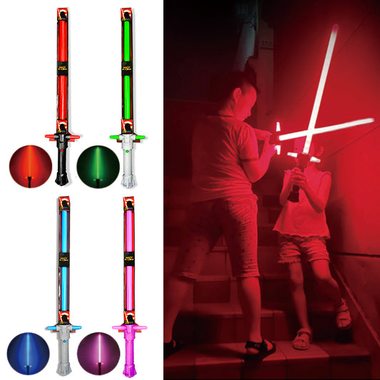 2 Pack Light Saber for Kids Toddlers Adults -LEDs Light Up Saber Toys with Colorful Flashing Lights & Sounds for Kids Adults Holiday Xmas Theme Party Gift Idea