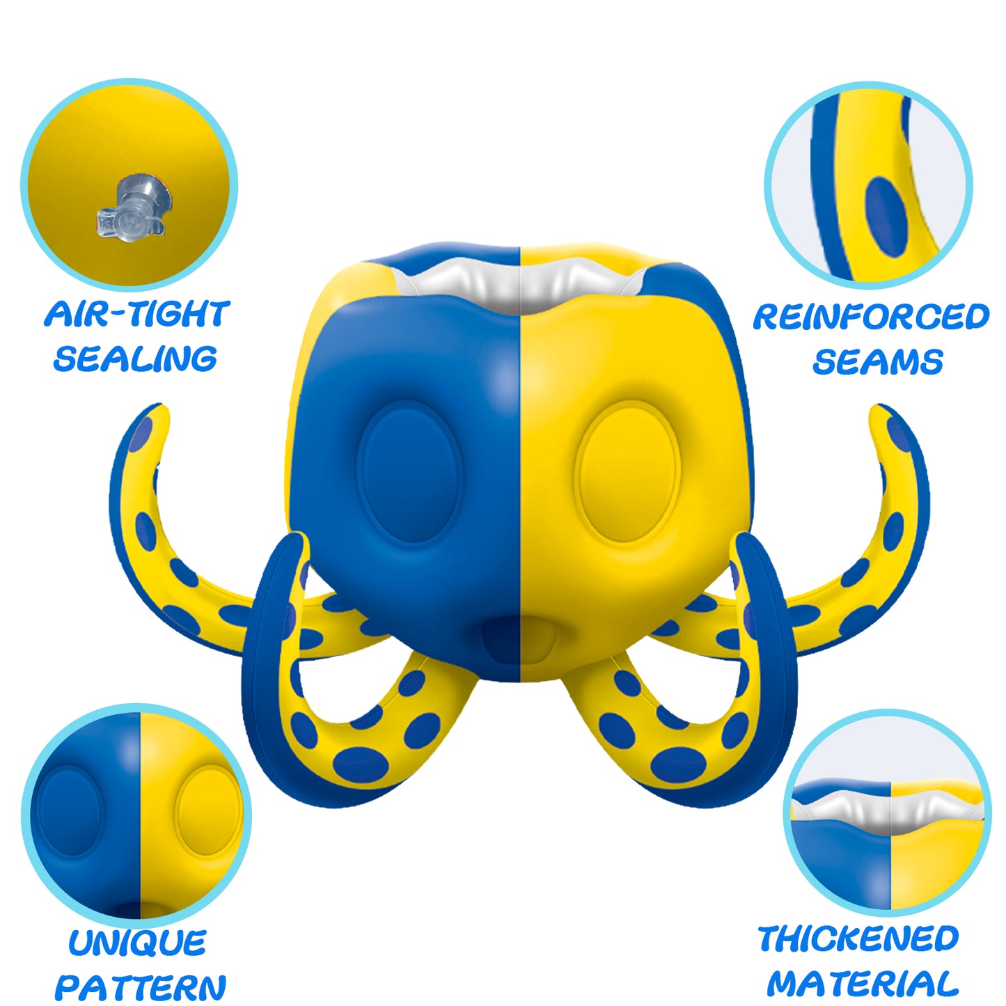 Octopus Pool Toys, Inflatable Basketball Hoop| Ring Toss Game for Indoor Outdoor Play, Cool Summer Toys for Ages 3 4 5 6 7 8 Year Old Boys Girls Adults Family Party Gift