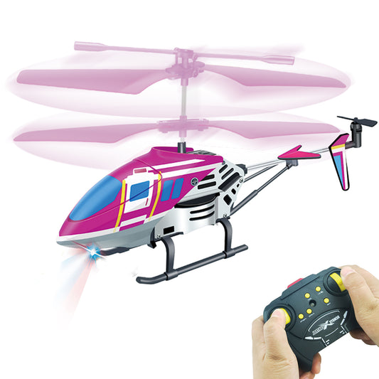 "Remote Control Helicopter, RC Flying Toys for 6 7 8 9 Teens Years Old Boys Girls Birthday, 3.5 Channel RC Helicopter with Gyro for Kids Adults Beginner Flying Stabilizer Indoor-Purple "