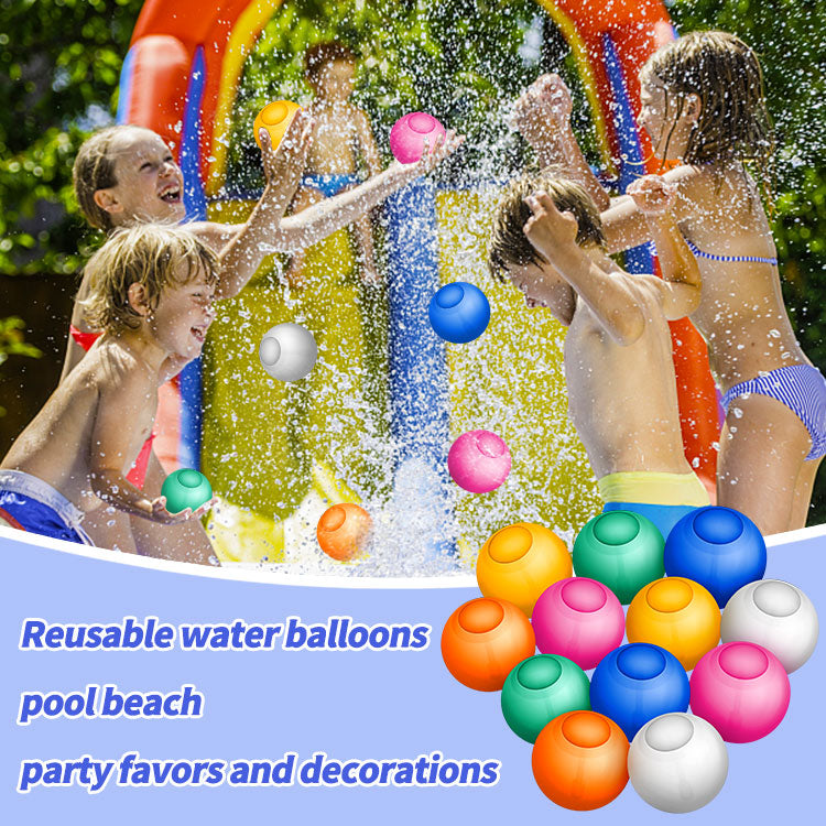 8 Pack Reusable Water Balloons (Mesh Bag), Outdoor Pool Toys Self-Sealing Water Bombs for Kids Ages 3 4-7 8-12, Beach Toy, Quick Fill Water Balls for Outdoor Activity Summer Party Supplies
