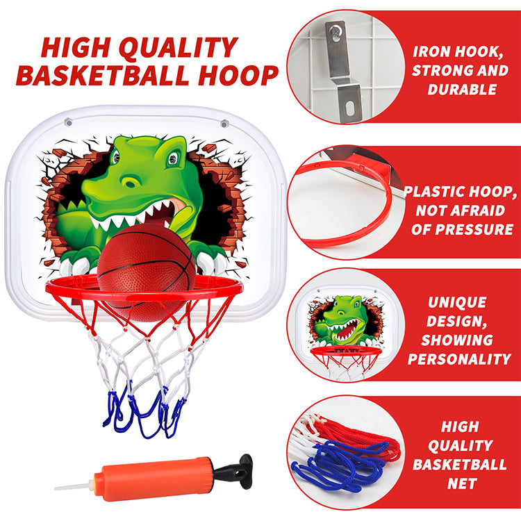 "Toddler Basketball Hoop, Kids Basketball Hoop Set- Basketball Hoop Door & Wall Set with Mini Basketball- Multifunction Toddler Basketball Hoop Toys for Boys Girls Indoor Outdoor Sport Games "