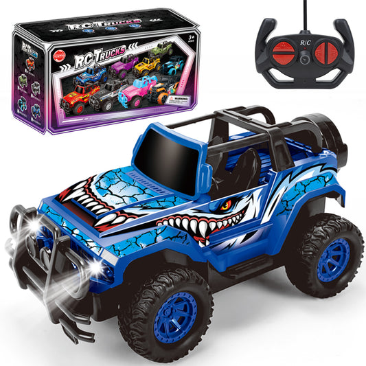 Remote Control Car, RC Truck Car Toys for 3 4 5 6 7 8 Years Old Girls Boys Birthday, 1:20 Scale Full Functions Remote Control Truck- Sahrk