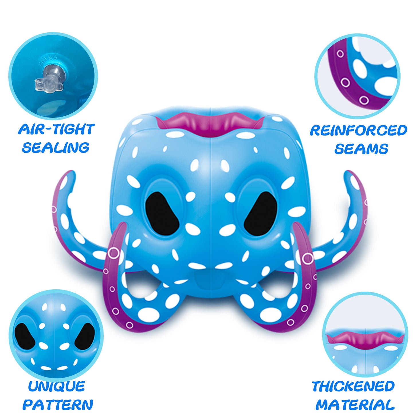 Octopus Pool Toys, Inflatable Basketball Hoop| Ring Toss Game for Indoor Outdoor Play, Cool Summer Toys for Ages 3 4 5 6 7 8 Year Old Boys Girls Adults Family Party Gift