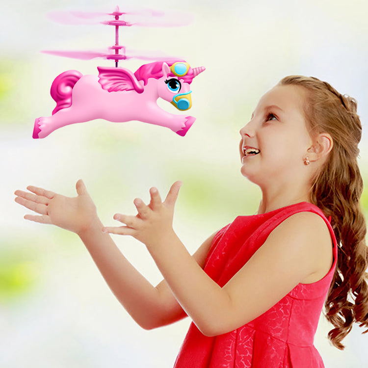 Unicorn Toys for Girls Age 4-6 7 8 9 Teens Birthday, Remote Control Helicopter Unicorn Drone Toys for Beginner Kids Indoor Outdoor Play Unicorn Party Favors's Star