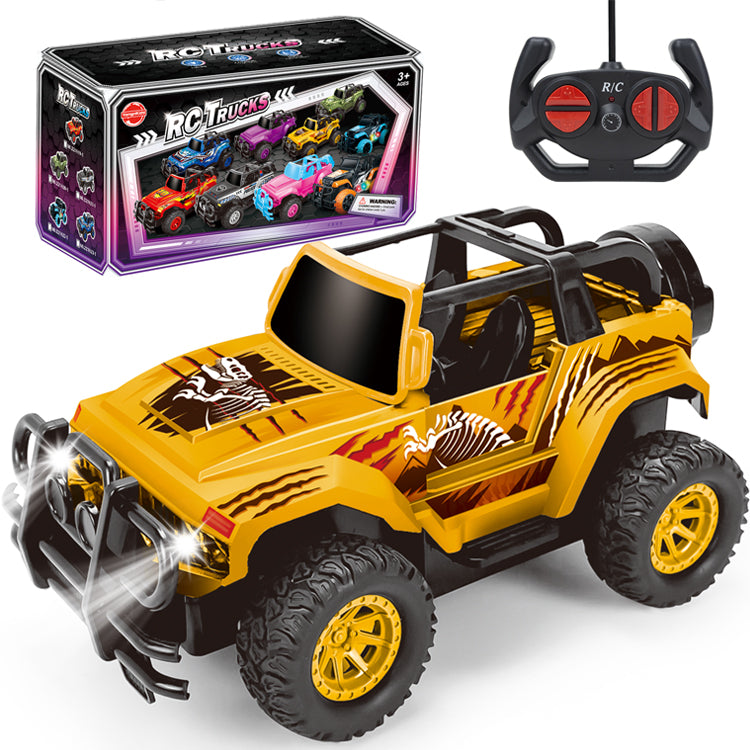 Remote Control Car, RC Truck Car Toys for 3 4 5 6 7 8 Years Old Girls Boys Birthday, 1:20 Scale Full Functions Remote Control Truck- Dinosaur