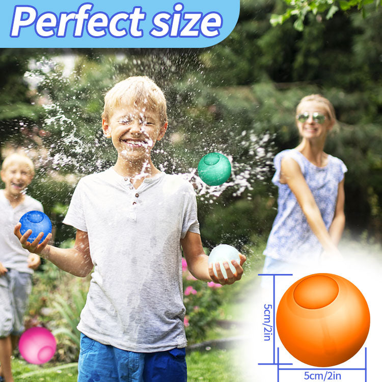8 Pack Reusable Water Balloons (Mesh Bag), Outdoor Pool Toys Self-Sealing Water Bombs for Kids Ages 3 4-7 8-12, Beach Toy, Quick Fill Water Balls for Outdoor Activity Summer Party Supplies