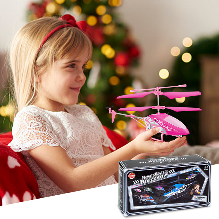 "Remote Control Helicopter for Kids| Toys for Ages 5-7 8-10| Rc Helicopter Toys w/t LED Lights, 3.5 Channel, Gyro Stabilizer, Altitude Hold, 2.4GHz Helicopter Toys for Beginner Boys Girls Indoor- Pink "