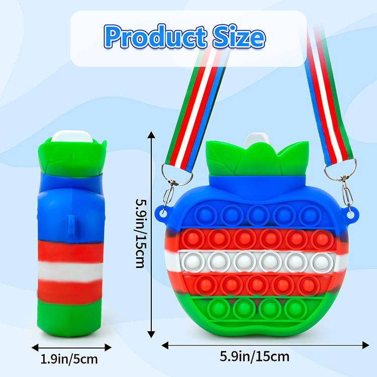 Gifts for 3 4 5 6 7 Year Old Girls & Boys- Water Bottles Toys, Cute Water Bottle Shoulder Bag Fidget Sensory Toys for Kids School Office Travel Gym Camping Hiking, Christmas Stocking Stuffers