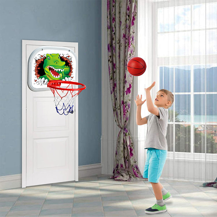 "Toddler Basketball Hoop, Kids Basketball Hoop Set- Basketball Hoop Door & Wall Set with Mini Basketball- Multifunction Toddler Basketball Hoop Toys for Boys Girls Indoor Outdoor Sport Games "