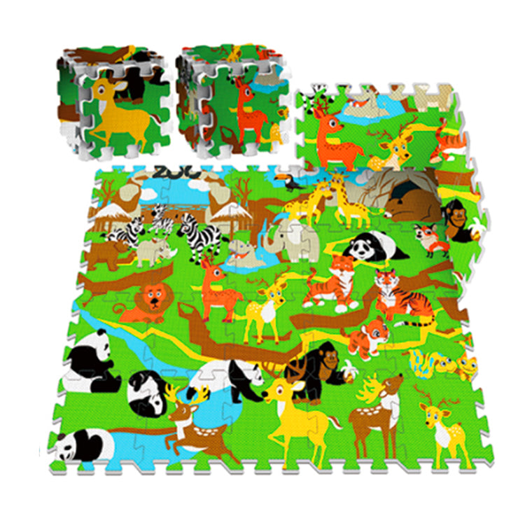 24 Pieces Foam Play Mat for Baby Kids Interlocking Foam Puzzle Floor Mats EVA Non Toxic for Crawling, Exercise, Playroom, Play Area
