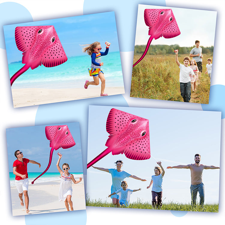 Kite for Kids Age 4-8 8-12, Large Kite for Boys Adults Easy to Fly & Assemble, Beach Kites with 328ft Kite String,Perfect for Beach Trip Park Family Activities Outdoor Games-Red Snake