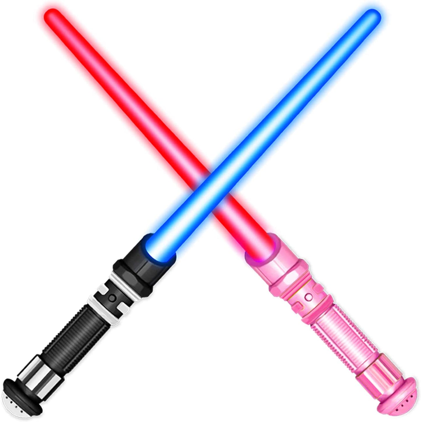 YongnKids 2 Pack Light Saber for Kids Toddlers Adults -LEDs Light Up Saber Toys with Colorful Flashing Lights & Sounds for Kids Adults Holiday Xmas Theme Party Gift Idea