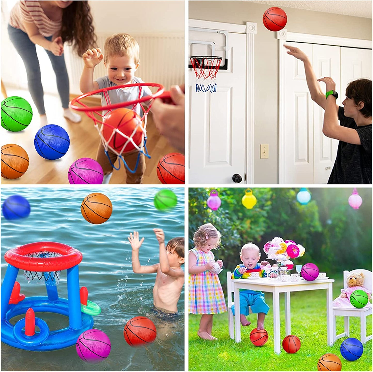 Toddler Basketball Hoop, Kids Basketball Hoop Set- Mini Basketball Hoop Door & Wall Set- Multifunction Toddler Basketball Hoop Toys for Boys Girls Indoor Outdoor Sport Games(Shark